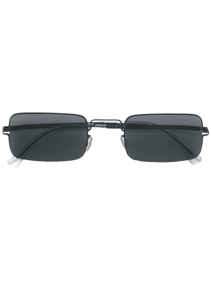 Mykita Mykita X Maison Margiela Rectangle Frame Sunglasses - Black