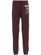 Moschino Logo Print Drawstring Sweatpants - Pink