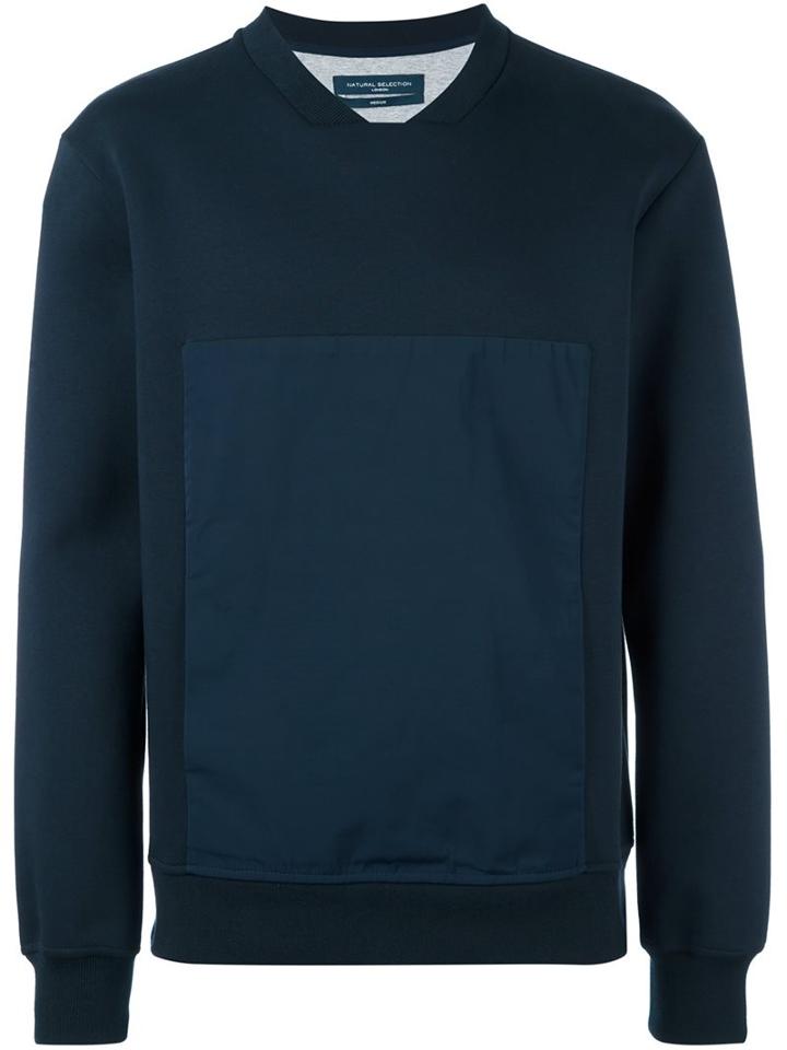 Natural Selection Front Panel Sweatshirt, Men's, Size: Xl, Blue, Polyester/cotton