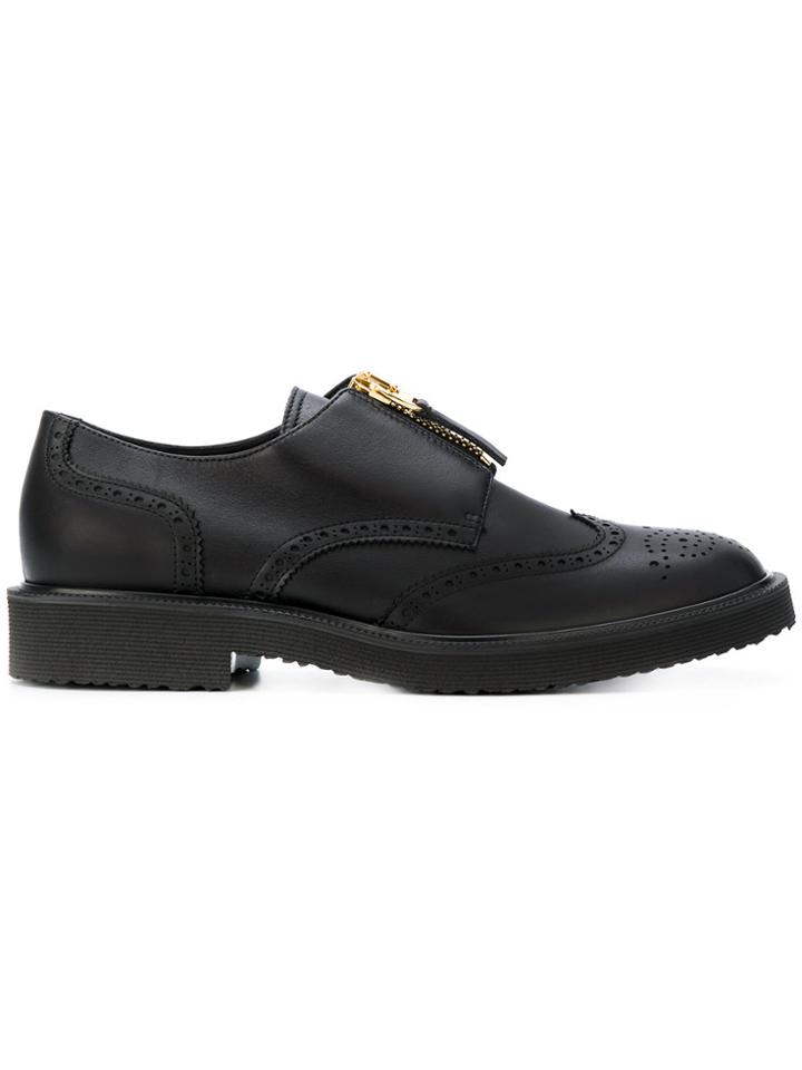 Giuseppe Zanotti Design Manuel Zip-up Brogues - Black