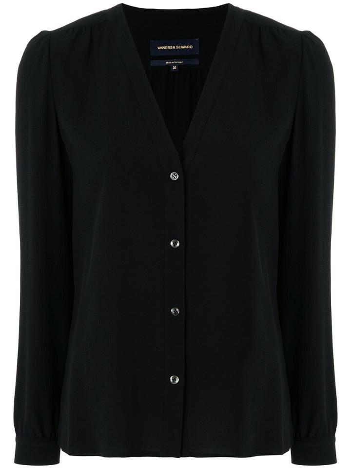 Vanessa Seward V-neck Shirt - Black