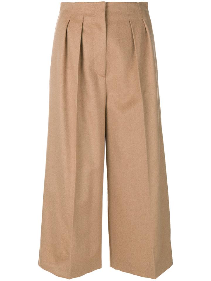 Max Mara Pleated Culottes - Brown