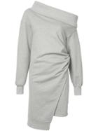 Goen.j Off-the-shoulder Jersey Dress - Grey