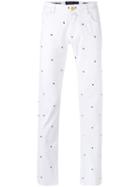 Jacob Cohen - Embroidered Regular Trousers - Men - Cotton/polyester/spandex/elastane - 32, White, Cotton/polyester/spandex/elastane