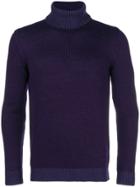 Roberto Collina Ribbed Turtleneck Sweater - Pink & Purple