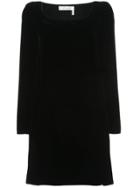Chloé Velvet Shift Dress - Black