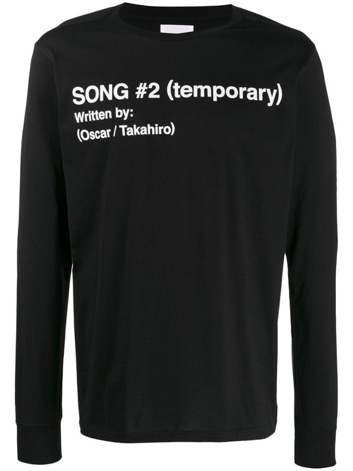 Takahiromiyashita The Soloist Song #2 Longsleeved T-shirt - Black