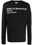 Takahiromiyashita The Soloist Song #2 Longsleeved T-shirt - Black