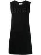 Ainea Beaded Logo Dress - Black