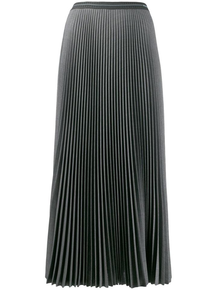 Prada Pleated A-line Skirt - Grey