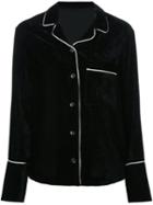 Le Ciel Bleu 'loose Velvet' Shirt, Women's, Size: 36, Black, Polyester