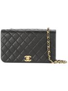 Chanel Vintage Full Flap Chain Bag - Black