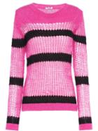 Miu Miu Open-weave Mohair Pullover - Pink
