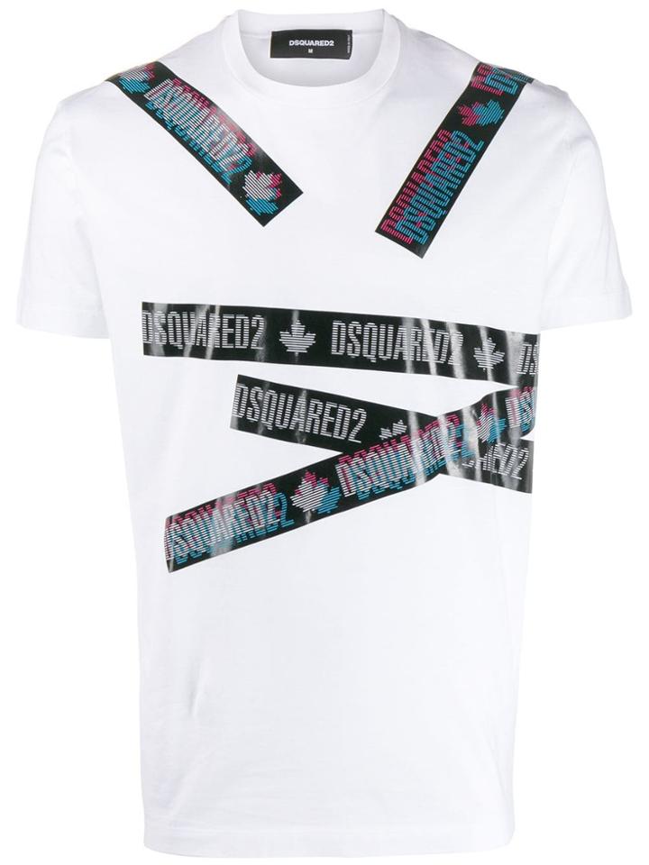 Dsquared2 Logo Tape T-shirt - White