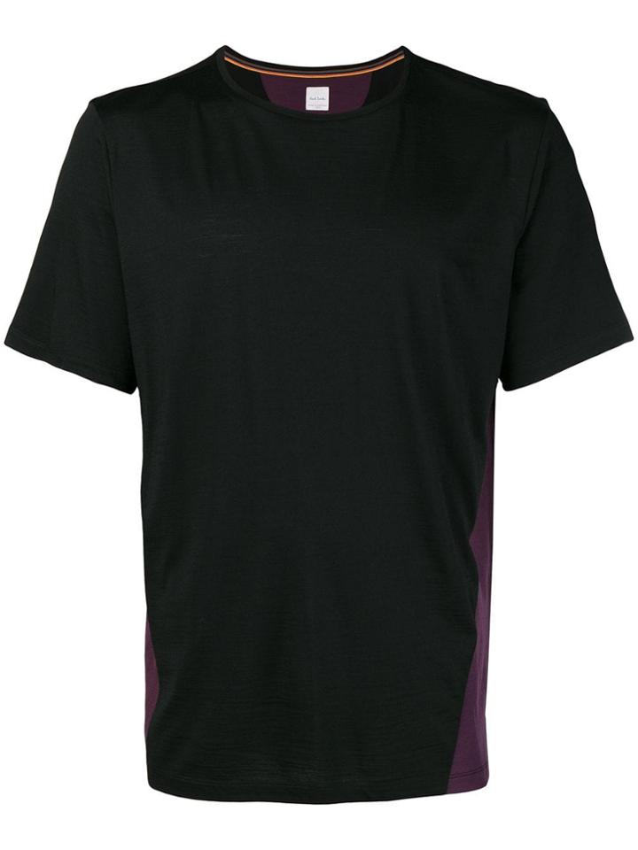 Paul Smith Contrast Panel T-shirt - Black