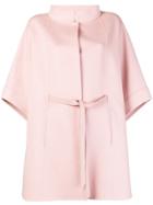 Loro Piana Oversize Belted Coat - Pink & Purple