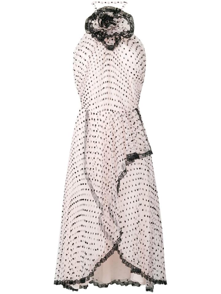 Philosophy Di Lorenzo Serafini Bow Detail Polka Dot Dress - Pink