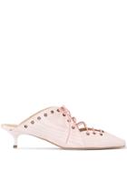 Rosie Assoulin Reinvented Spectator 35 Lace-up Mules - Pink