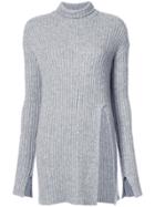 Sally Lapointe Long Cashmere Top - Grey