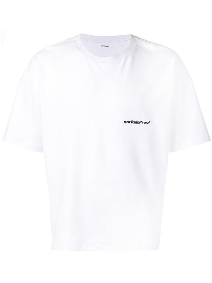 Styland Embroidered T-shirt - White