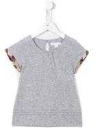 Burberry Kids Contrast Trim T-shirt, Girl's, Size: 10 Yrs, Grey