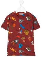 Dolce & Gabbana Kids - Baseball Printed T-shirt - Kids - Cotton - 6 Yrs, Red