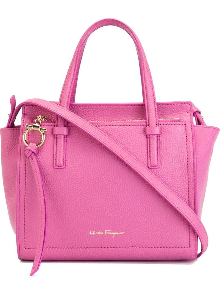 Salvatore Ferragamo Amy Tote, Women's, Pink/purple, Leather