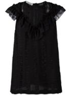 Philosophy Di Lorenzo Serafini Lace Trim Blouse, Women's, Size: 42, Black, Viscose