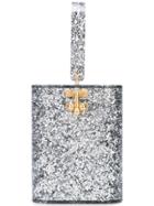 Edie Parker Glitter Box Clutch - Silver