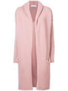 Theperfext Oversize Hooded Cardigan - Pink & Purple