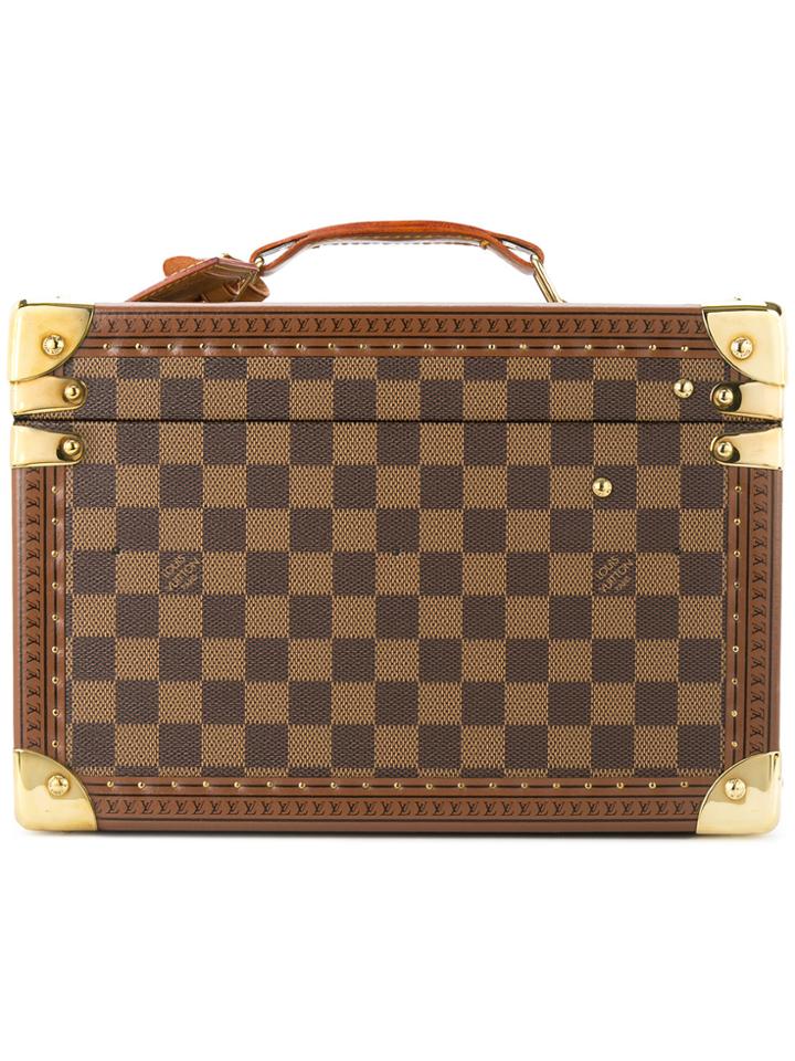Louis Vuitton Vintage Boite Flacons Cosmetic Bag - Brown