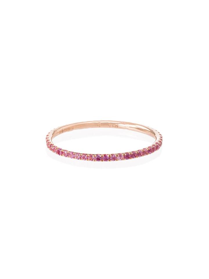 Ileana Makri 18kt Rose Gold Sapphire Ring - Rose Gold/pink