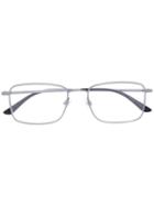 Square Frame Glasses, Grey, Acetate/metal, Giorgio Armani