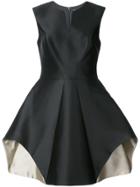 Halston Heritage Flared Dress - Black