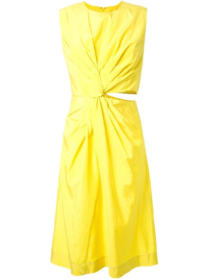 Jil Sander 'habotai' Dress - Yellow & Orange