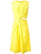 Jil Sander 'habotai' Dress - Yellow & Orange