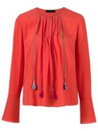 Talie Nk Silk Blouse, Women's, Size: 36, Red, Silk