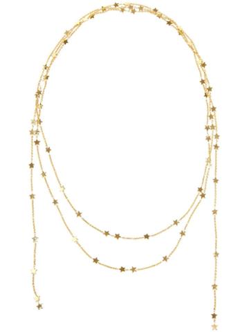 Luis Miguel Howard 18k Gold Star Lariat Necklace
