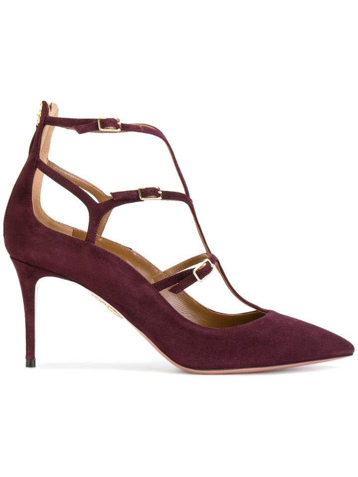 Aquazzura Eternity Pumps - Pink & Purple