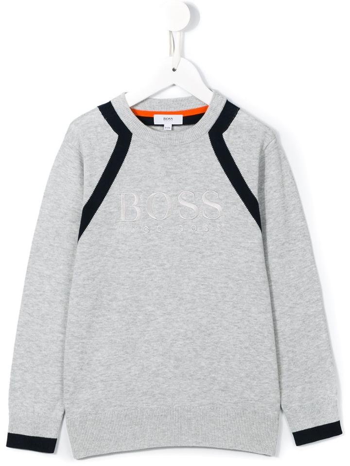 Boss Kids Logo Embroidered Sweatshirt