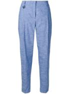 Lorena Antoniazzi High-rise Tapered Trousers - Blue
