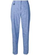 Lorena Antoniazzi High-rise Tapered Trousers - Blue