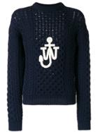 Jw Anderson Cable Knit Sweater - Blue