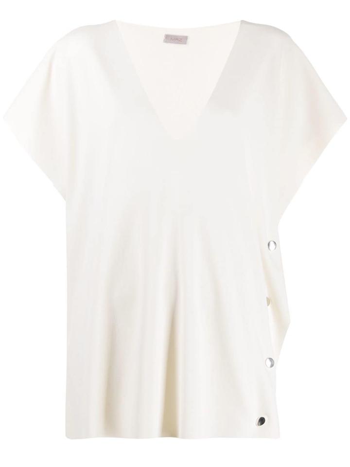 Mrz V-neck Top - White