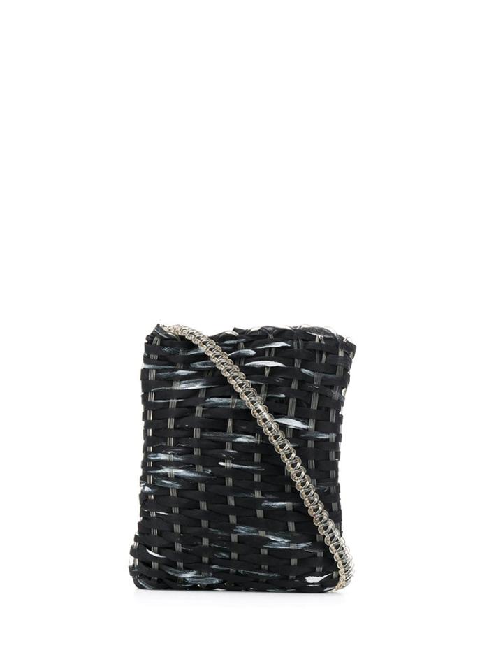 Giorgio Armani Pre-owned 2000's Woven Shoulder Bag - Blue