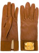 Hermès Vintage Leather Gloves, Women's, Brown