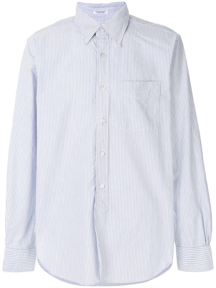 Engineered Garments Striped Oxford Shirt - Blue