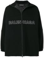 Balenciaga Logo Track Coat - Black