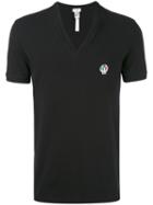 Dolce & Gabbana Underwear - Embroidered Logo V Neck T-shirt - Men - Cotton/spandex/elastane - Xl, Black, Cotton/spandex/elastane