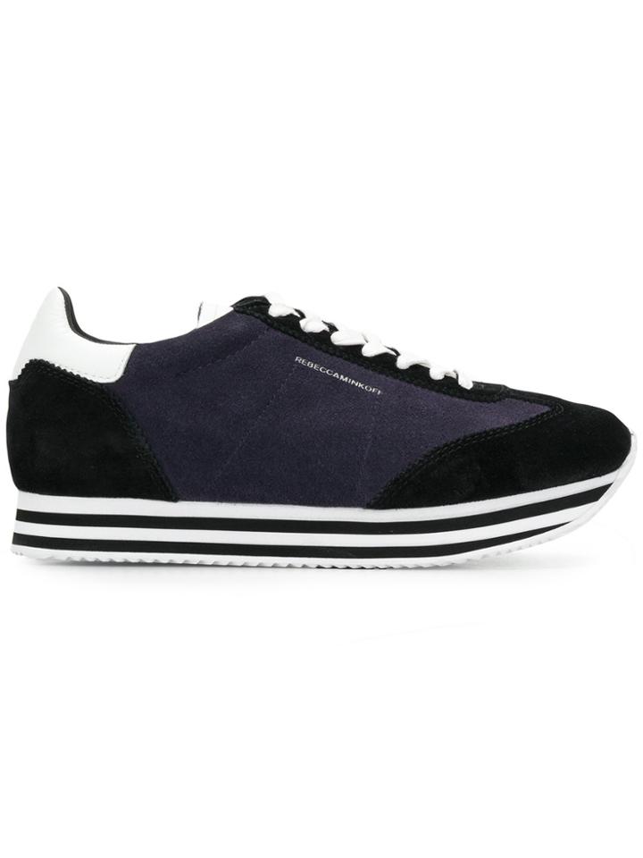 Rebecca Minkoff Striped Platform Sneakers - Blue